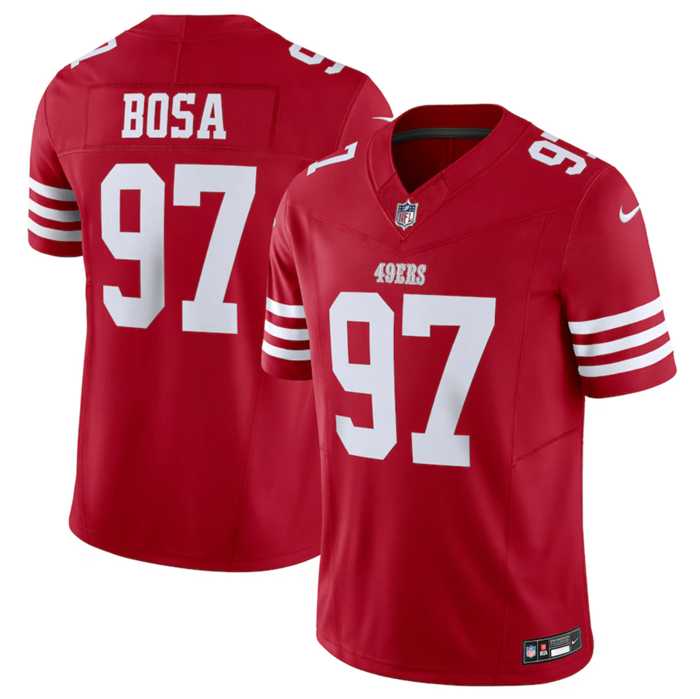 Men & Women & Youth San Francisco 49ers #97 Nick Bosa Red 2023 F.U.S.E. Vapor Untouchable Limited Stitched Football Jersey